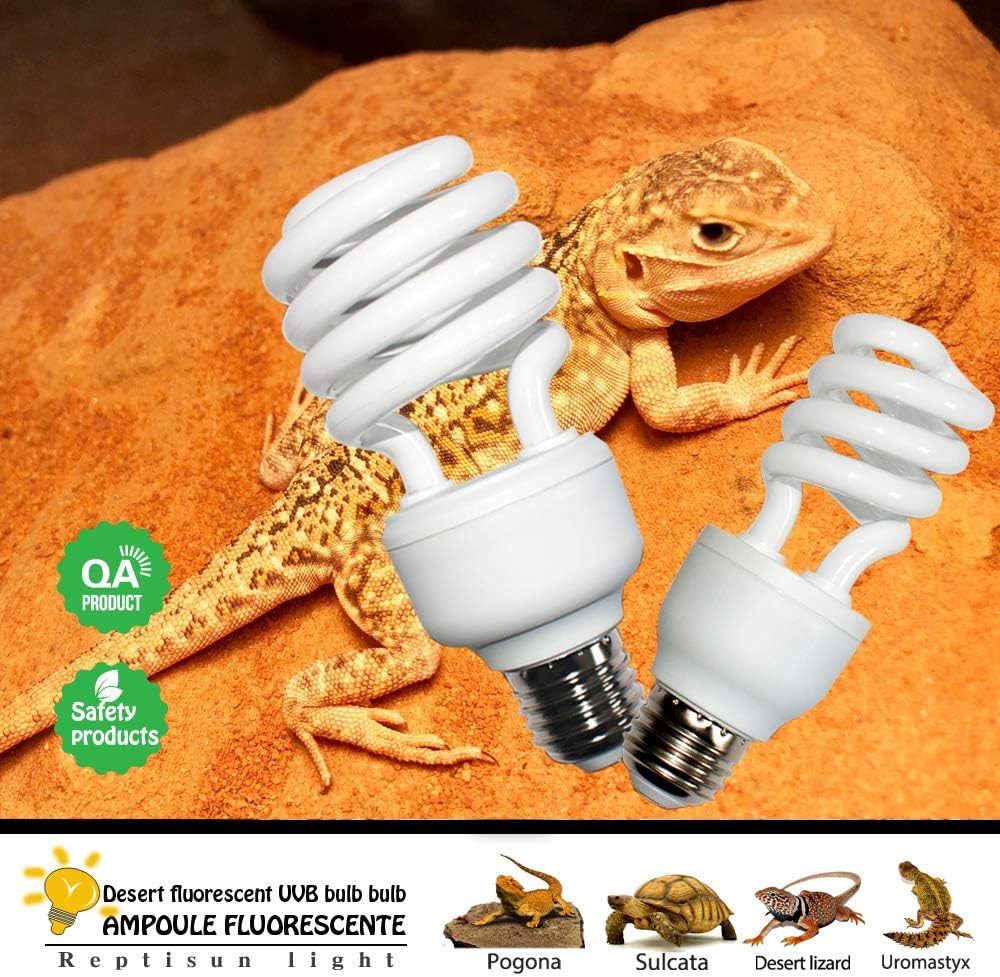 Mclanzoo desert reptile light with UV tester card