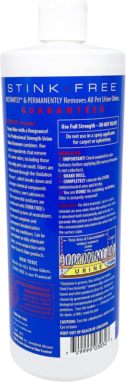 Stink Free pet urine cleaner packaging lifestyle view