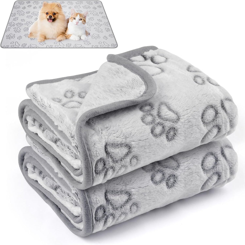 Okxiri 41 by 30 inches pet throw being placed inside a car for seat protection