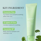 Medicube Exosome Cica Tea Tree Cream ingredient highlights