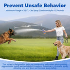 Outdoor lifestyle shot of person using Genolix spray on a walk
