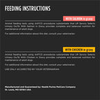 Back label of Purina Pro Plan urinary health dog food variety pack showing ingredients.