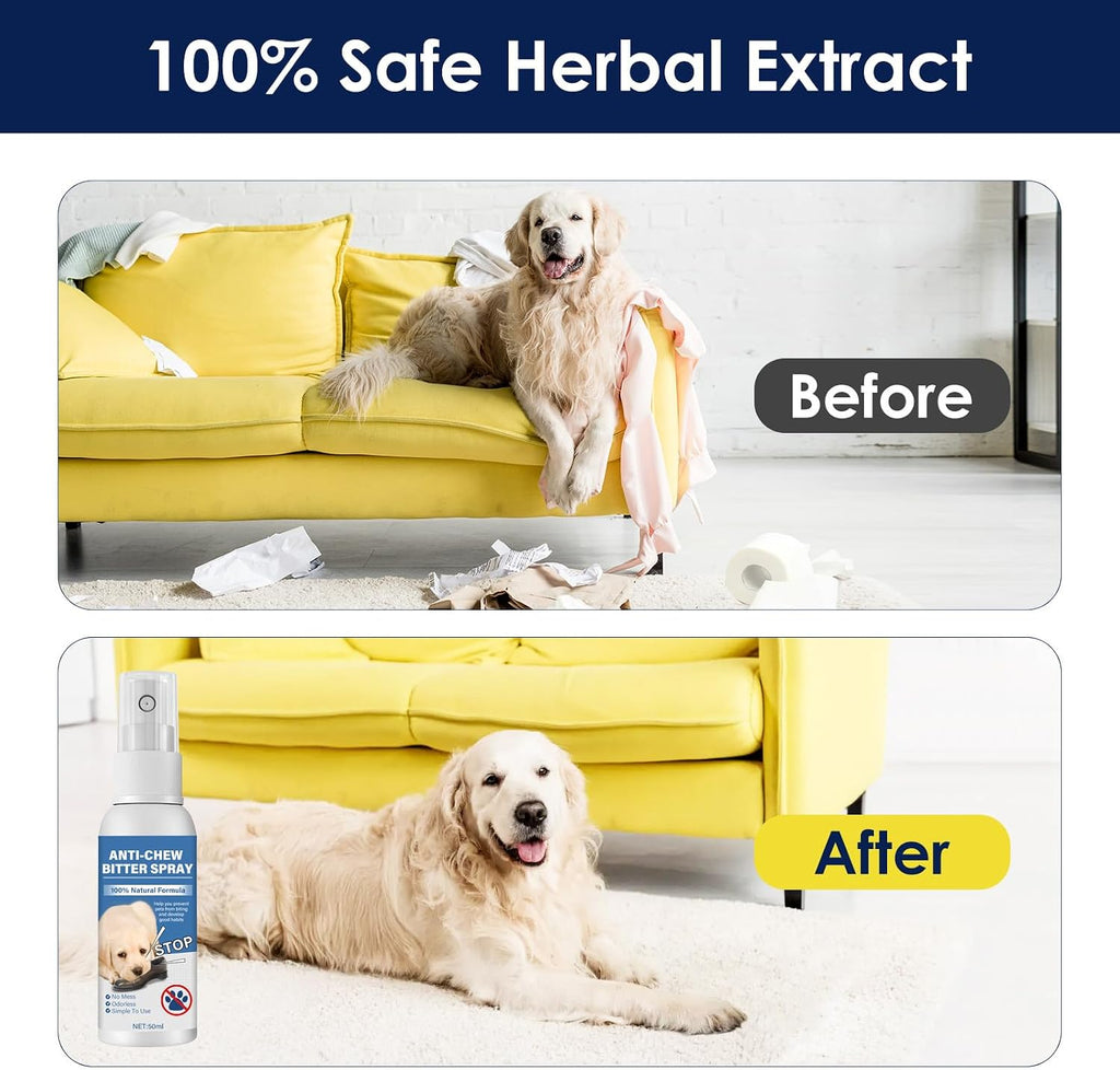 Natural formula bitter spray for pets packaging