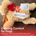 IHeartDogs Heartbeat Puppy Toy displayed for size reference
