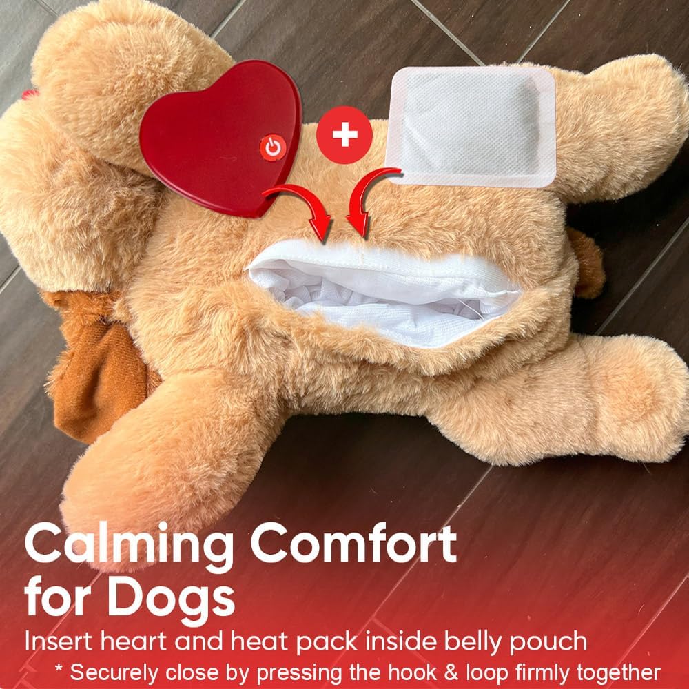 IHeartDogs Heartbeat Puppy Toy displayed for size reference