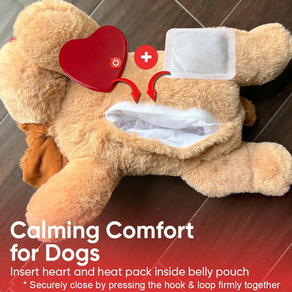 IHeartDogs Heartbeat Puppy Toy displayed for size reference