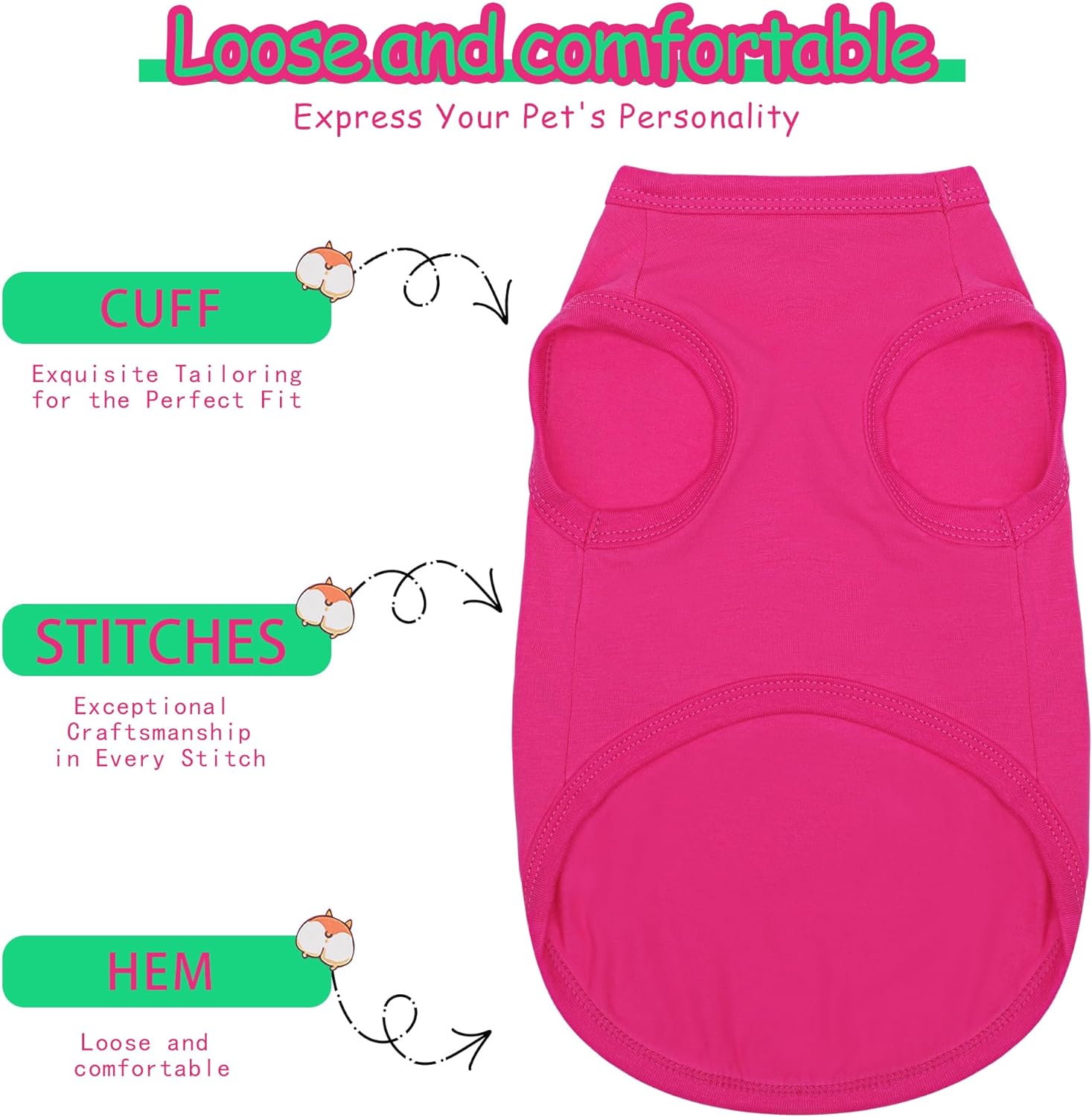 High quality fabric texture of Paiaite pet apparel