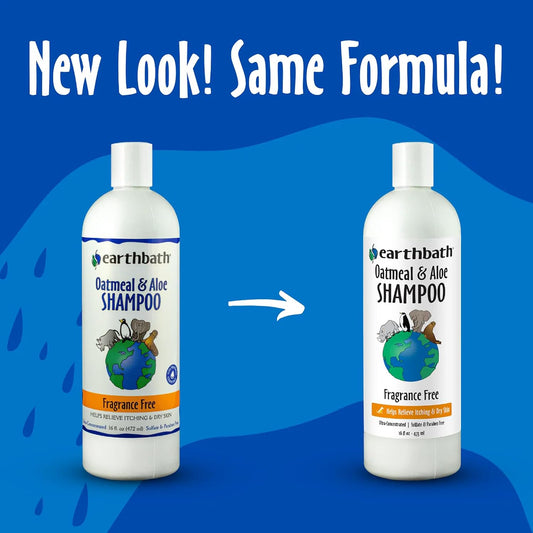 Earthbath pet shampoo for dry skin relief 16 fluid ounces