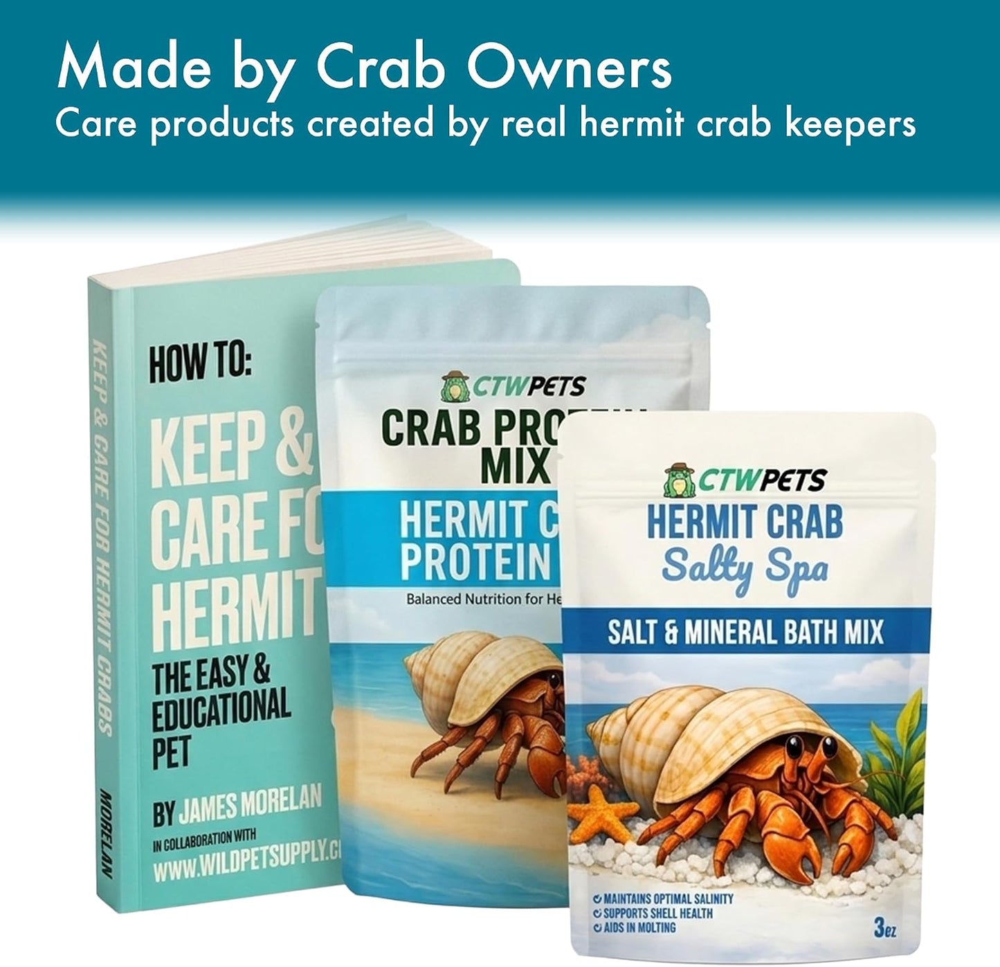 CTWPets Salty Spa hermit crab supplement for shell health