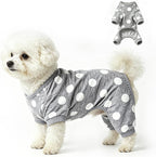 Axxlern Design small dog pajamas front view on dog