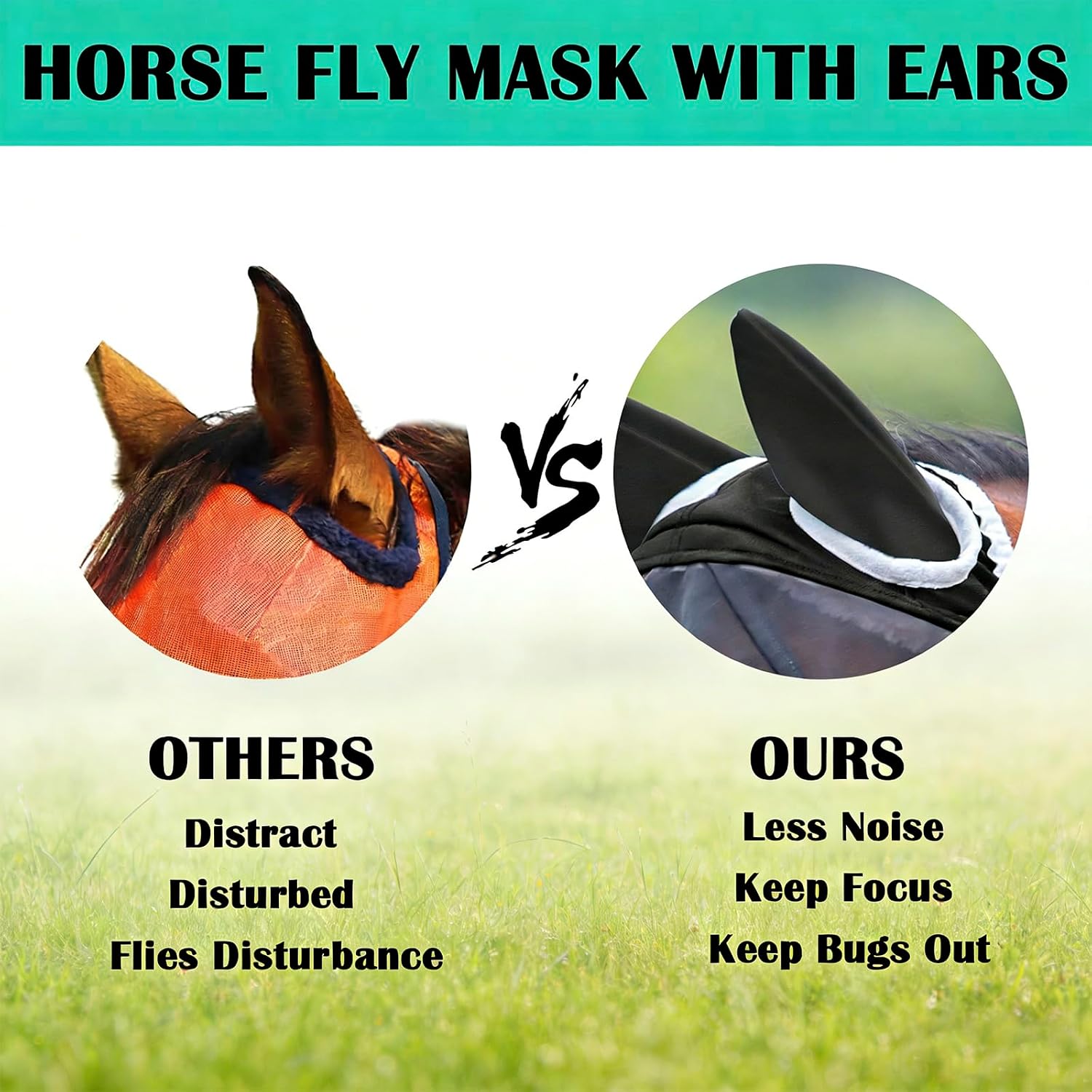 Inside view of eye protection space on mask
