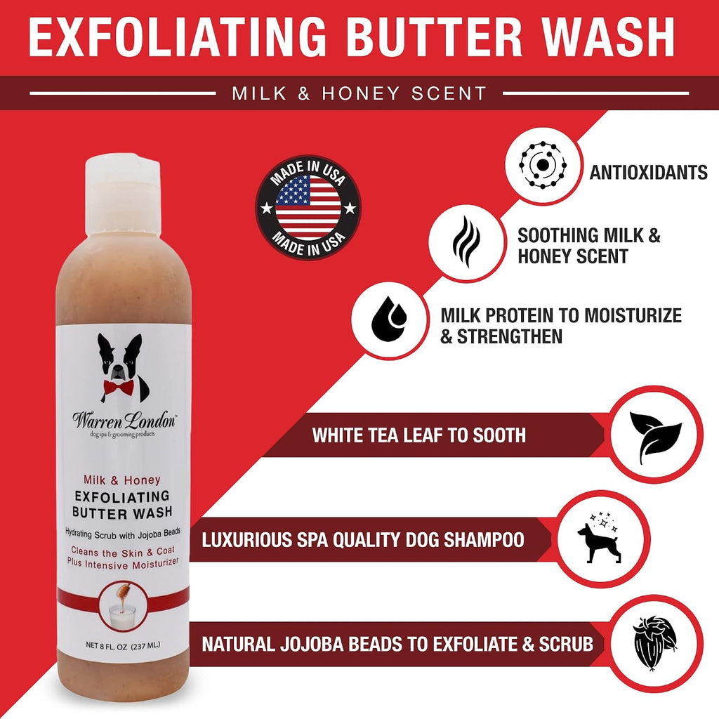 Warren London exfoliating butter wash bottle for dogs