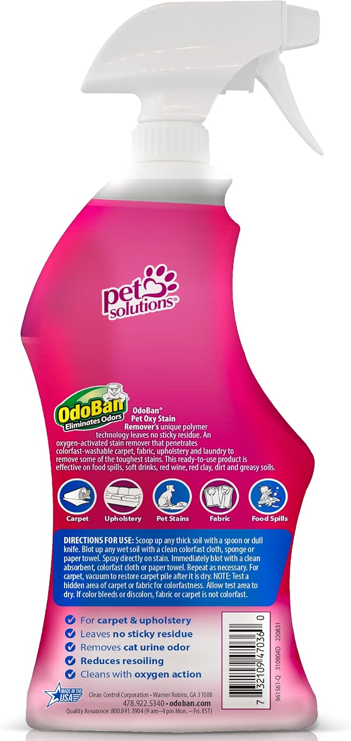 Odoban Pet Solutions Oxy Stain Remover 6 pack bundle