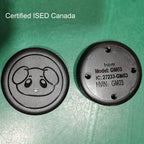 EverNary dog bell button being used by a puppy