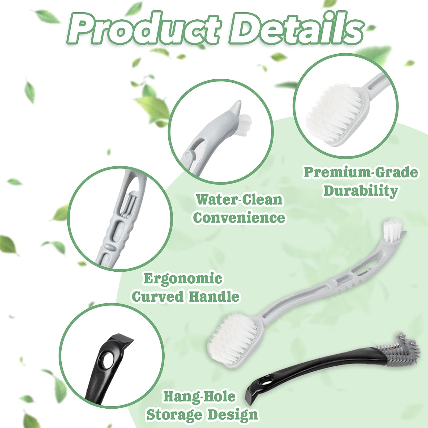 Integrated stainless steel scoop removing cage waste
