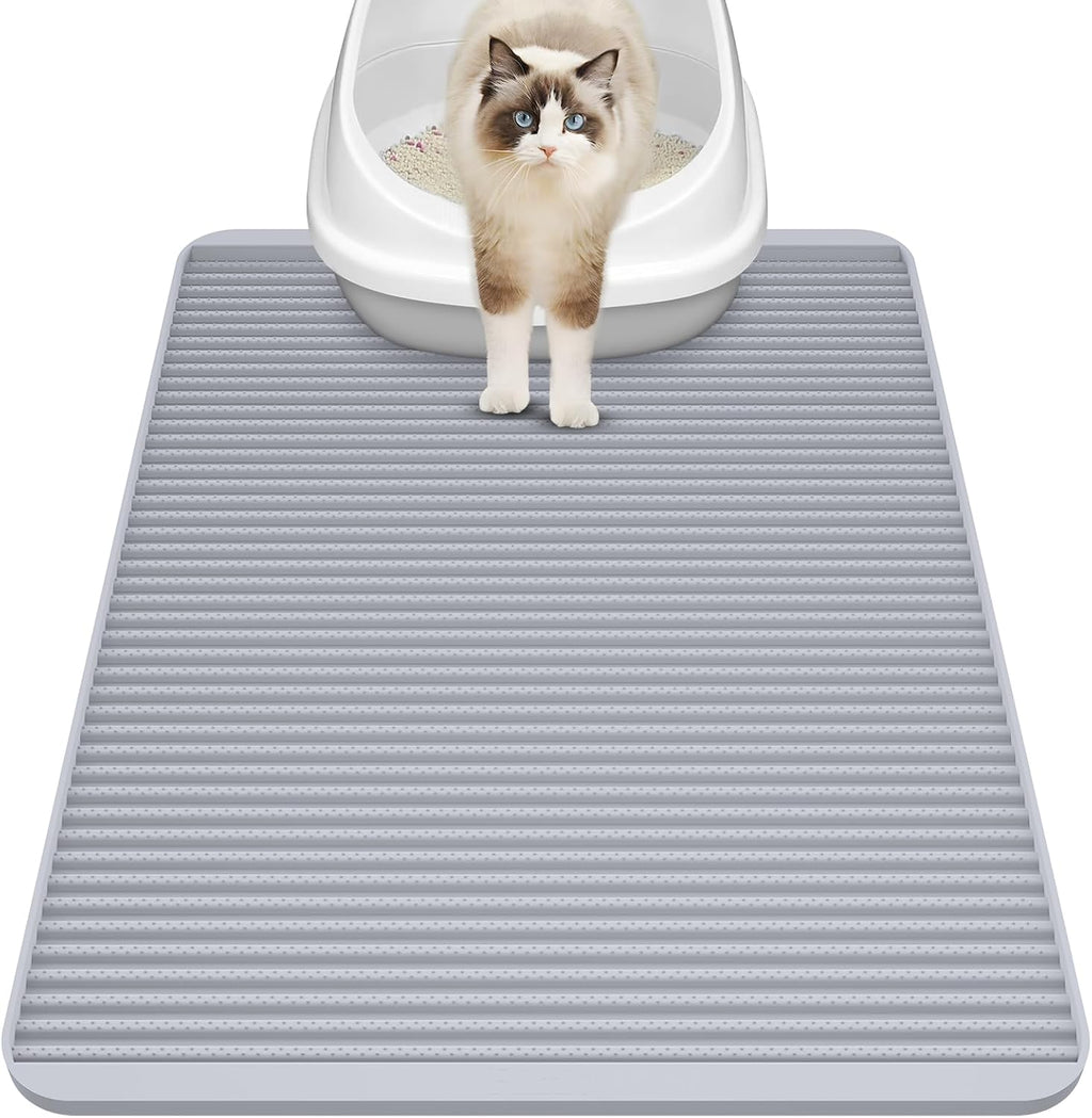 Filmicy Silicone Cat Litter Mat - 31' x 23' Waterproof Large Kitty Mat, Non-Slip, Durable, Easy Clean & Washable Cat Litter Tray Mat for Scatter Control - Image 9