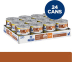 Therapeutic renal cat food can label details closeup