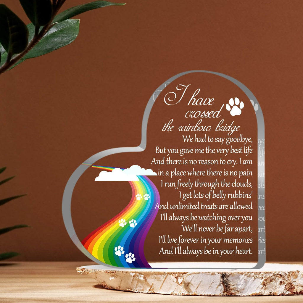 Cat loss remembrance keepsake displayed on a mantle shelf