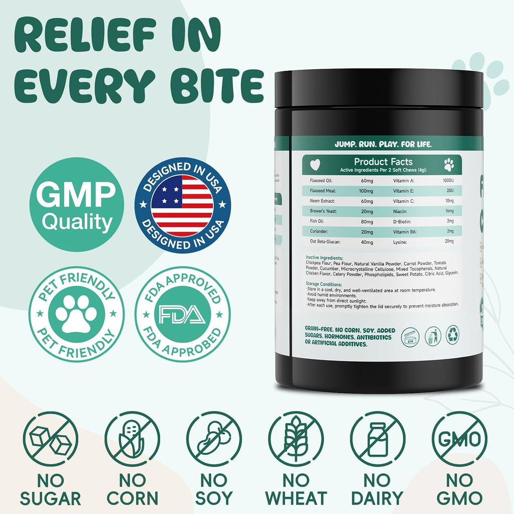 LHQR premium herbal extract flea and tick canine formula back panel instructions