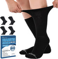 Frelimiu diabetic socks for men pack of four front view showing the loose non binding top cuff.