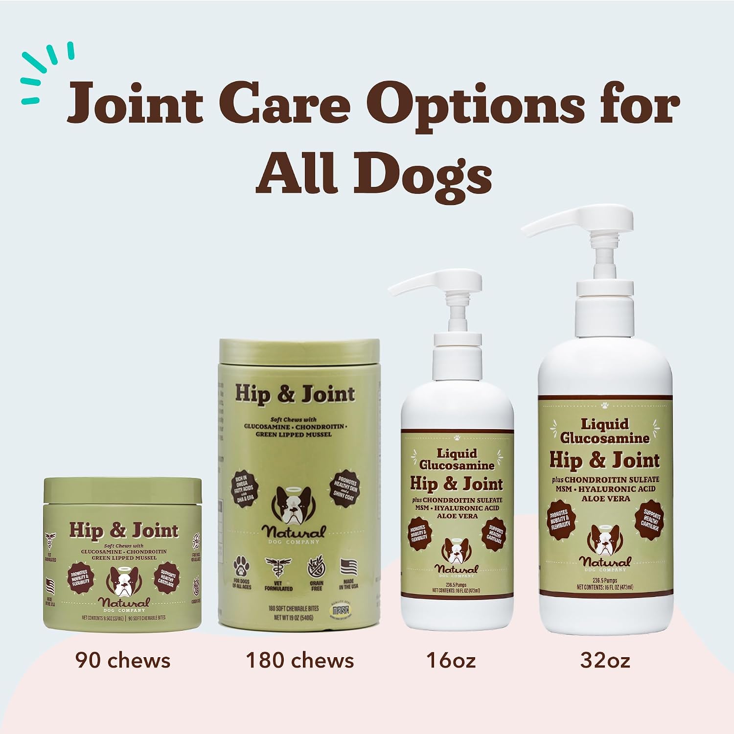 Natural Dog Company Liquid Glucosamine Hip & Joint Oil for Dogs, 16 oz, Extra Strength Cartilage & Joint Support, Helps Mobility and Eases Occasional Stiffness, Dog Vitamins & Supplements - Image 9