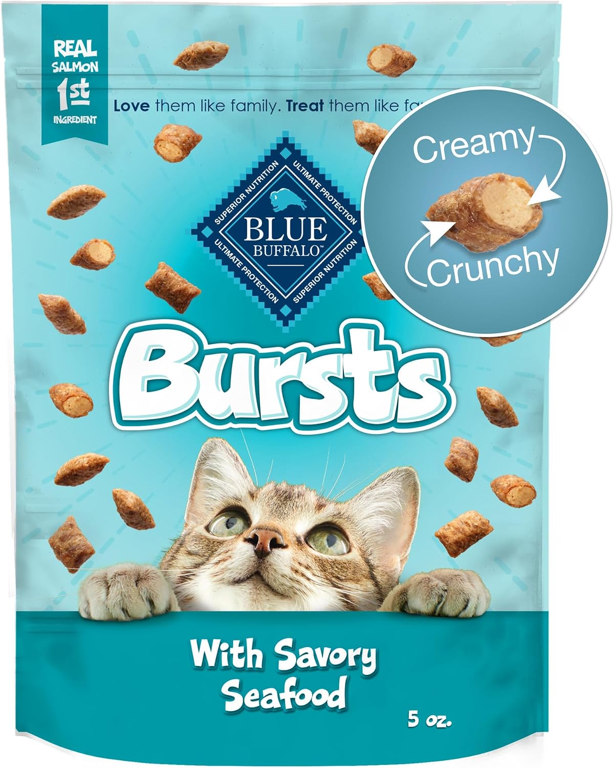 Blue Buffalo Bursts Chicken Crunchy & Creamy Cat Treats, 5 oz - Image 14
