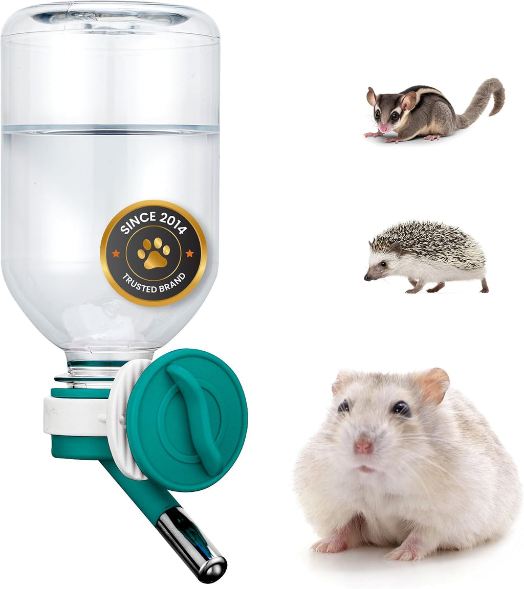 Choco Nose No-Drip Small Animal Water Bottle - Leak-Proof Patented Nozzle Helps Prevent Pet Cage Mess & Wet Bedding - Guinea Pig, Rabbit, Ferret, Hamster - BPA Free, Easy Install, 10.2 fl oz (C128) - Image 11