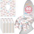 Kimitimi disposable toilet seat covers sixty count front retail box packaging