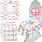 Kimitimi disposable toilet seat covers sixty count front retail box packaging