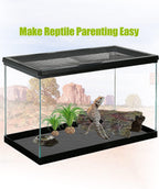 Snake resting comfortably on the soft joint-protecting terrarium floor mat