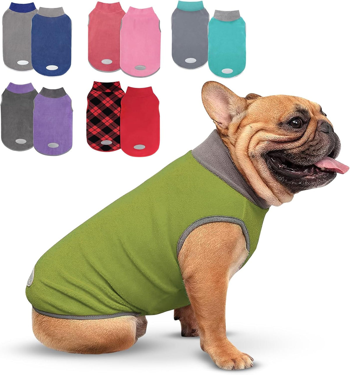 Durable warm fleece sweatshirt for dogs suitable for cold weather wear