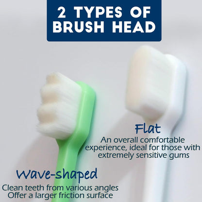 Ergonomic toothbrush handle design for pets