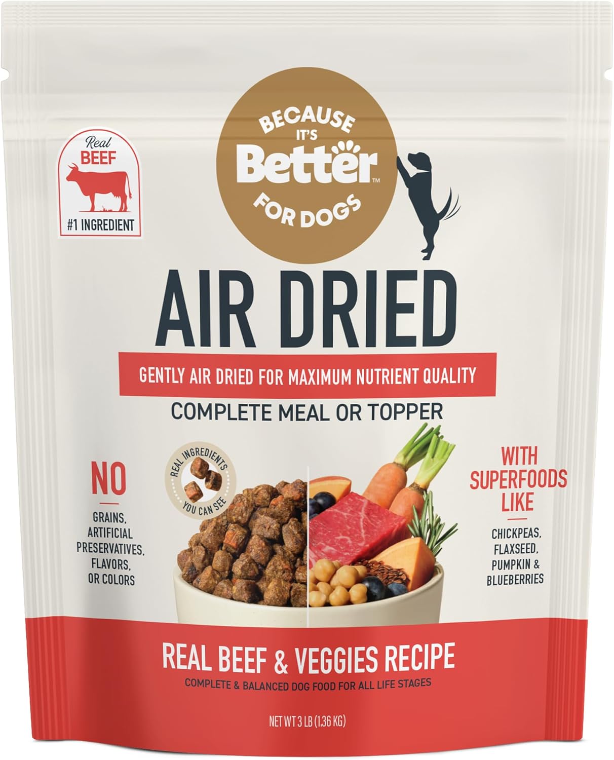 Because it's Better, Dog Food Semi Moist Prime Beef, 16 Ounce - Image 10