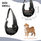 Side profile of Shuixiong adjustable pet carrier with zipper pocket