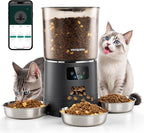 Vacqueen automatic cat feeder for three cats front view smart pet food dispenser