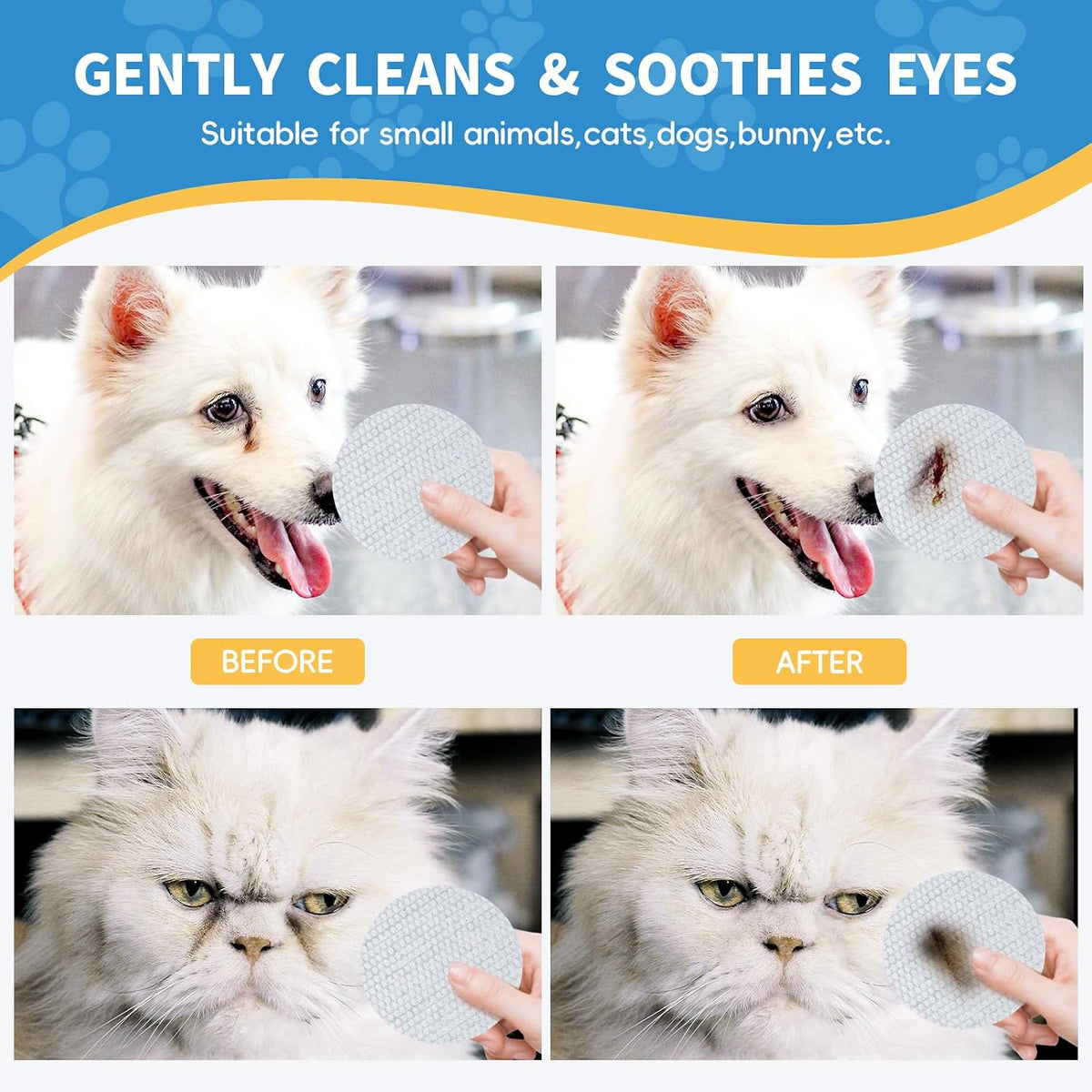 Grooming wipes container showing natural coconut oil and chamomile ingredients list.