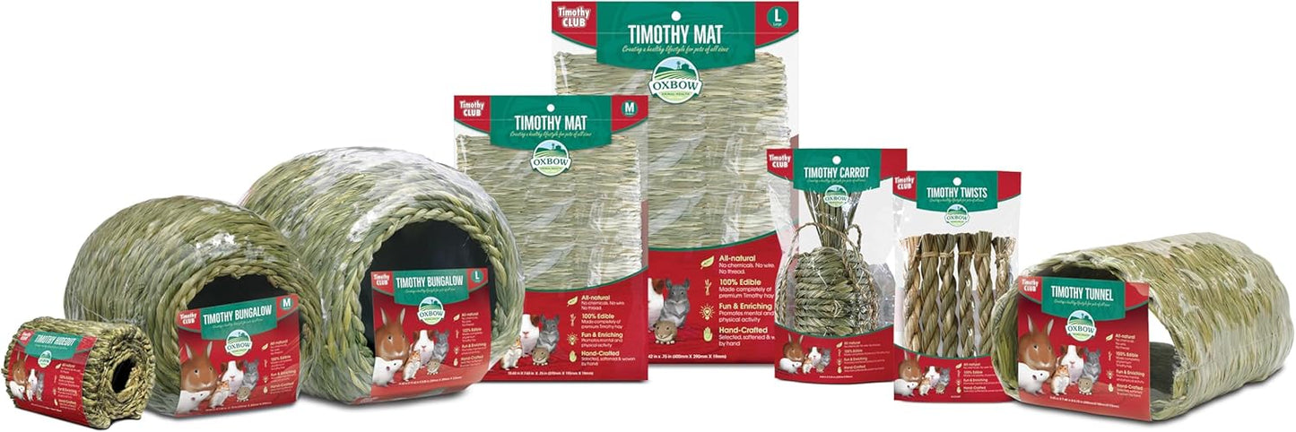 Medium size hand woven grass carrot chew for small pets