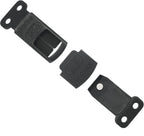 Authentic Herm Sprenger ClicLock buckle showing the sliding black plastic jacket safety shield