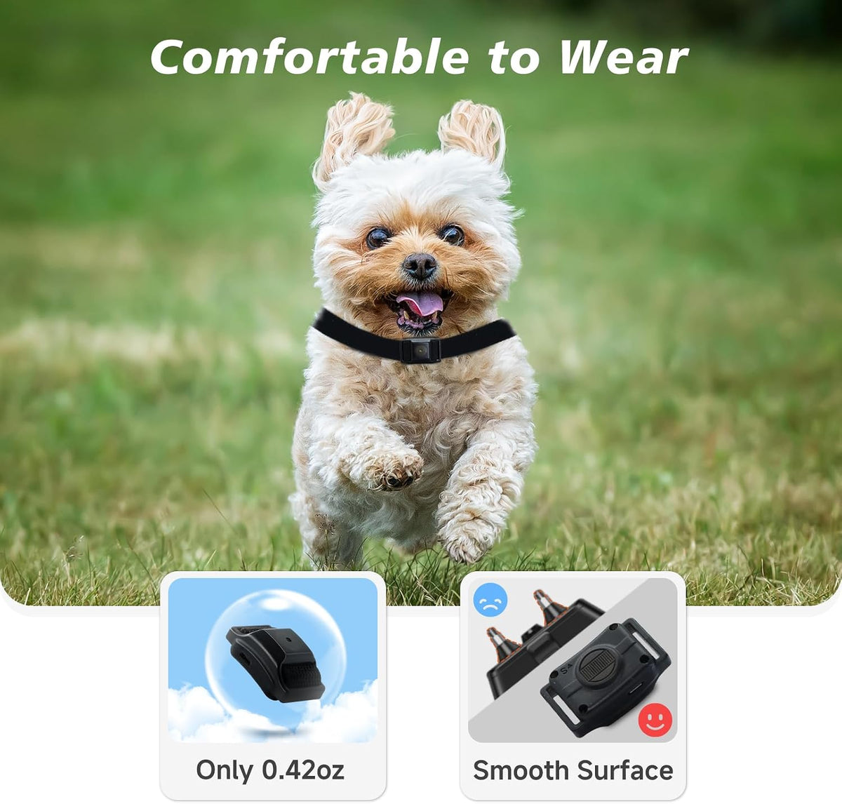 Adjustable nylon strap of the guidoy dog training collar