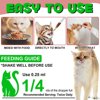 BTQAFVZT 60ml cat bladder control and stone support drops packaging