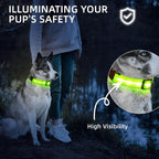 Waterproof design detail of Petisay glowing dog collar