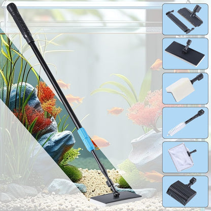 AquaMiracle imported aquarium maintenance kit packaging and contents layout