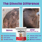 Dinovite dog skin and coat support formula with omega three