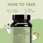 Nutrient-dense spirulina and astaxanthin pet supplement bottle
