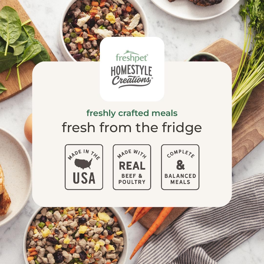 USA imported fresh pet food premium poultry recipe packaging