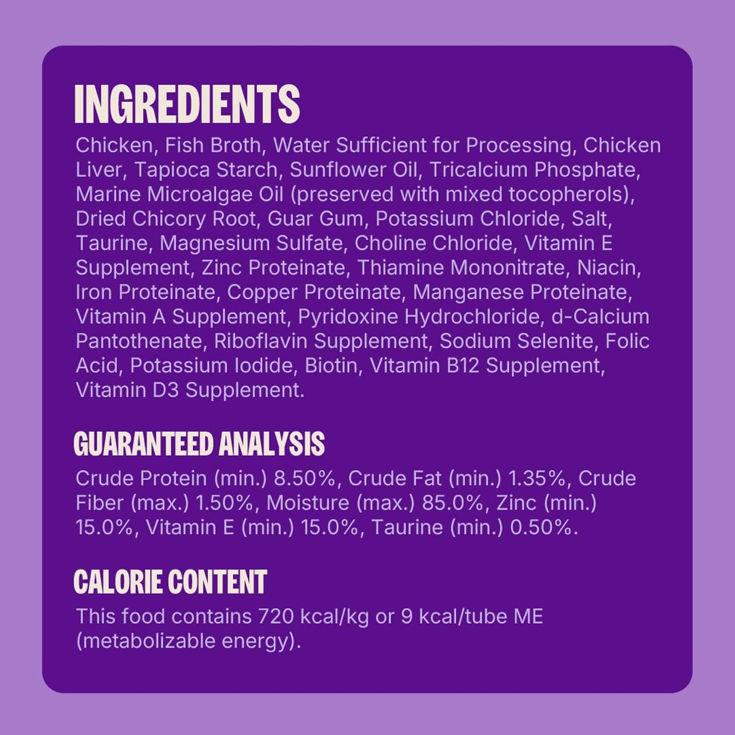 Cat eating Wellness chicken lickable puree from bowl