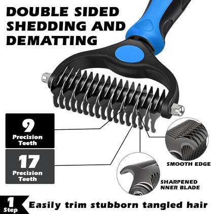 Self-cleaning slicker brush detail for dogs and cats