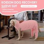 KOESON breathable cotton blend protective post surgery shirt for small and large dogs