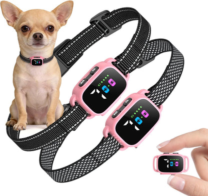 Yjwfhpu bark collar set with packaging for small breeds