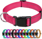 TagME Dog Collars for Small Dogs, Reflective Nylon Pet Collar with Quick Release Buckle, Small Dog Collar for Boys, Sky Blue, 3/8" Width - Image 14